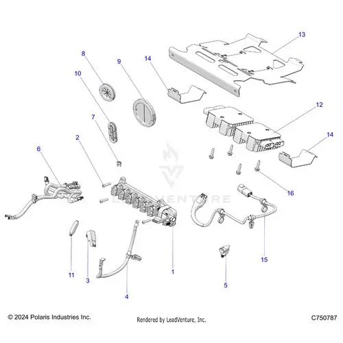 Electrical: Wire Harness Peripheral - 2025 Polaris Rzr Pro Xp 4 Sport 1