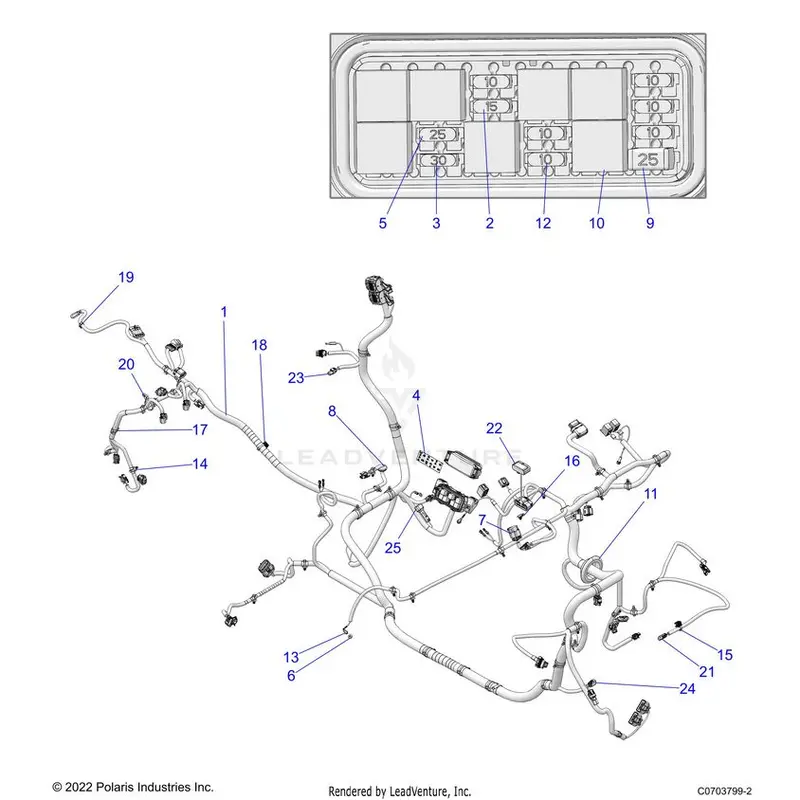 Electrical: Wire Harnesses Chassis - 2022 Polaris General 1000 Sport Eps 1