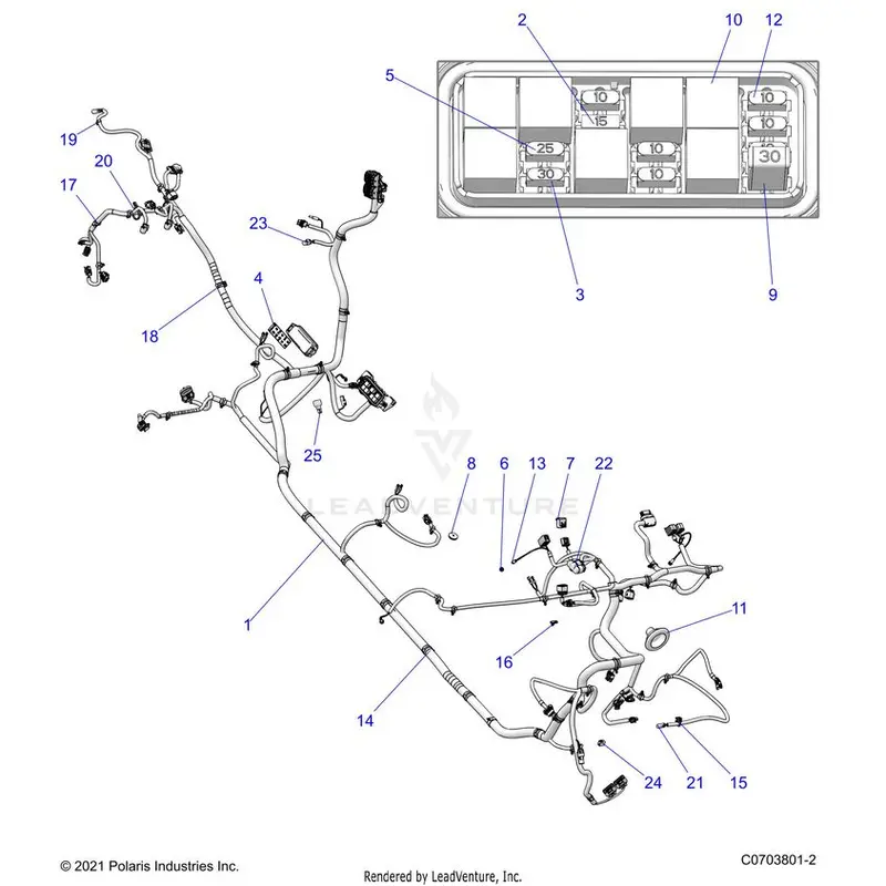 Electrical: Wire Harnesses Chassis - 2023 Polaris General Xp 4 1000 Premium 1