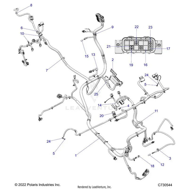 Electrical: Wire Harnesses Chassis - 2024 Polaris General 1000 Premium 1