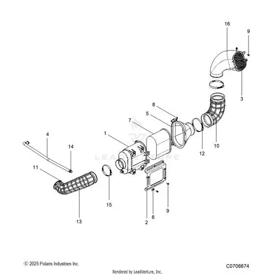Engine: Air Intake - 2025 Polaris Rzr Pro R Race 1