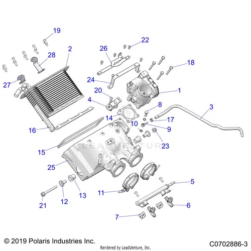 Engine: Air Intake Manifold - 2024 Polaris Rzr Turbo R Ultimate 1