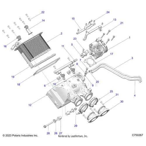 Engine: Air Intake Manifold - 2026 Polaris Rzr Pro Xp Sport 1
