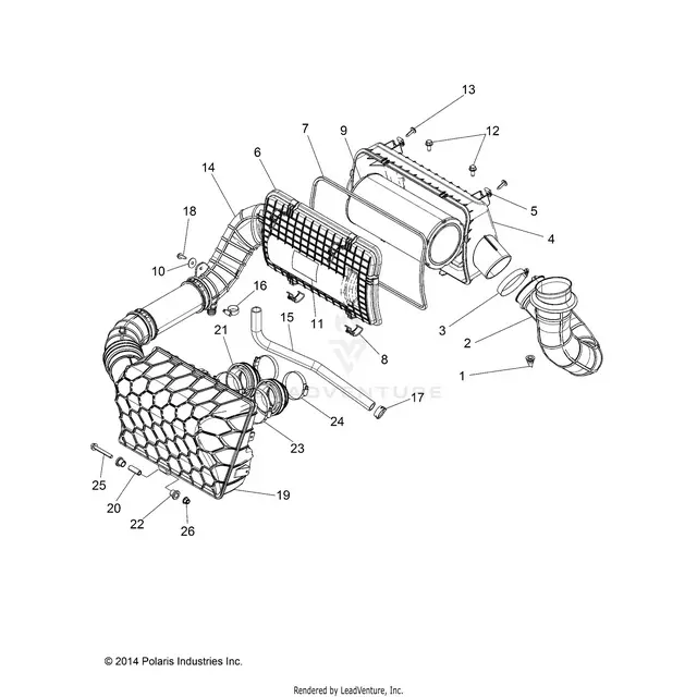 Engine: Air Intake System (2) - 2015 Polaris Rzr Xp 1000 1