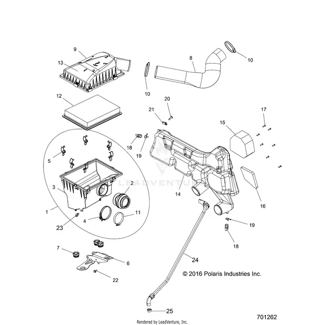 Engine: Air Intake System - 2019 Polaris Rzr 570 1
