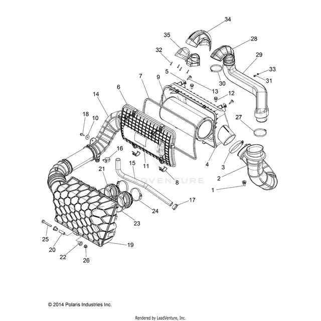 Engine: Air Intake System - 2019 Polaris Rzr Xp 1000 1