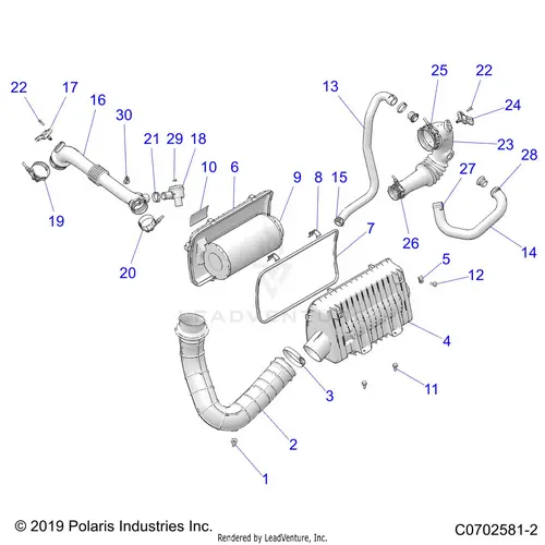 Engine: Air Intake System - 2020 Polaris Rzr Turbo S 4 Velocity 1
