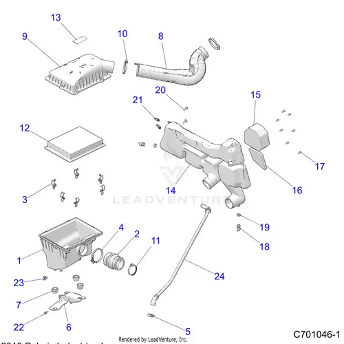 Engine: Air Intake System - 2021 Polaris Rzr Trail 1