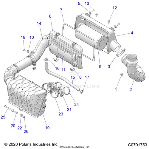 Engine: Air Intake System - 2021 Polaris Rzr Xp 1000 1