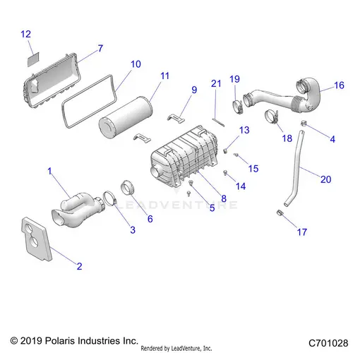 Engine: Air Intake System - 2022 Polaris Rzr Trail 900 Premium 1