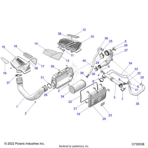 Engine: Air Intake System - 2024 Polaris Rzr Pro Xp Sport 1