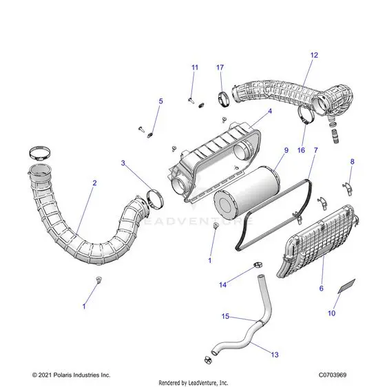 Engine: Air Intake System - 2024 Polaris Rzr Xp 1000 Ultimate 1