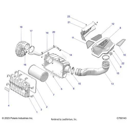 Engine: Air Intake System - 2025 Polaris Rzr Pro R 4 Ultimate 1