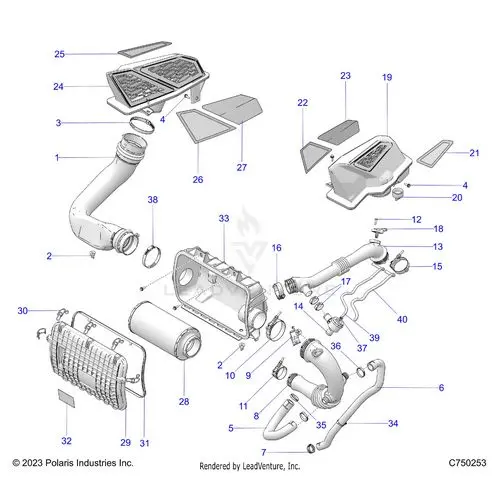 Engine: Air Intake System - 2026 Polaris Rzr Pro Xp 4 Sport 1