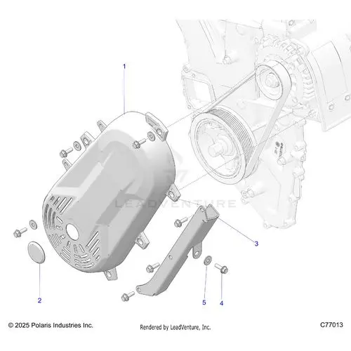 Engine: Belt Cover & Related - 2026 Polaris Rzr Pro R Race H.O. 1