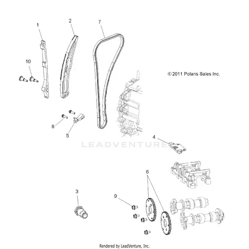Engine: Cam Chain And Sprocket - 2015 Polaris Rzr 570 1