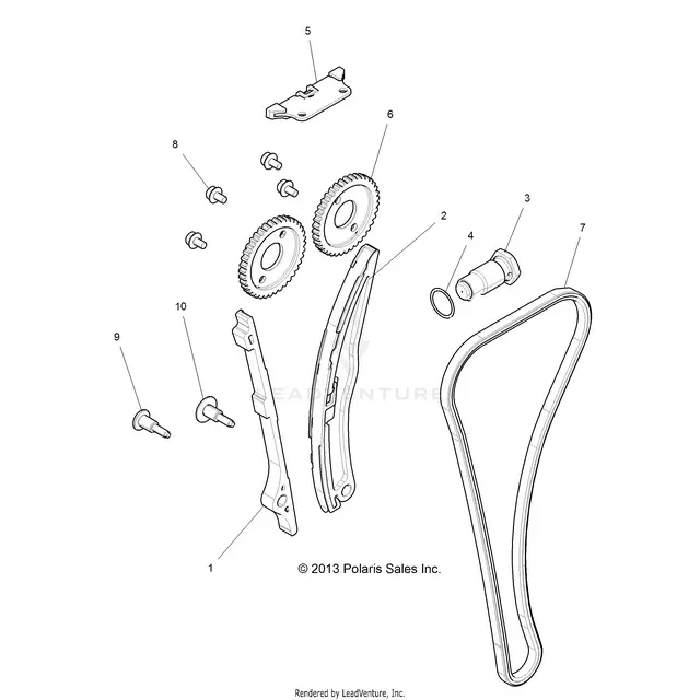 Engine: Cam Chain And Tensioner - 2015 Polaris Rzr Xp 1000 1