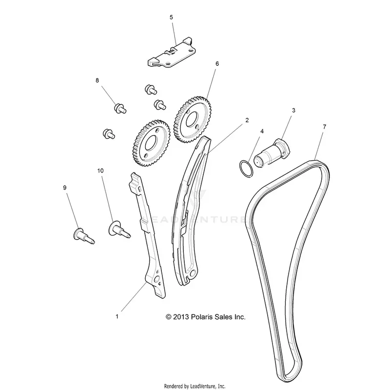 Engine: Cam Chain And Tensioner - 2016 Polaris General 1000 Eps 1
