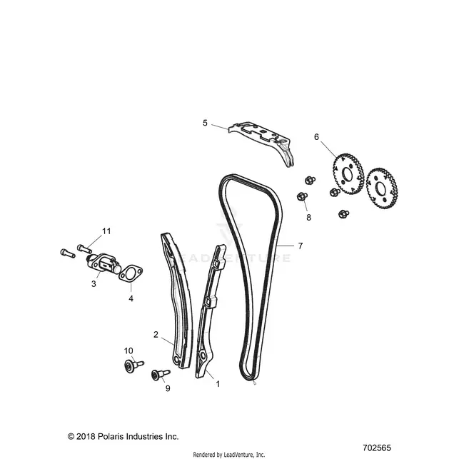 Engine: Cam Chain And Tensioner - 2018 Polaris Rzr Xp Turbo S 1