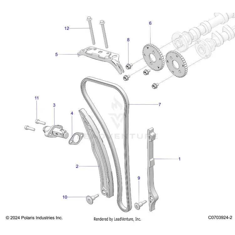 Engine: Cam Chain And Tensioner - 2020 Polaris General 1000 Deluxe 1