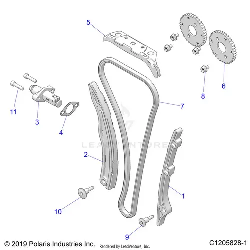 Engine: Cam Chain And Tensioner - 2021 Polaris Rzr Pro Xp 4 Sport 1