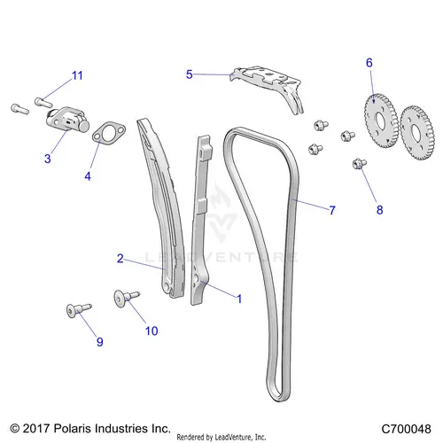 Engine: Cam Chain And Tensioner - 2021 Polaris Rzr Xp Turbo 1