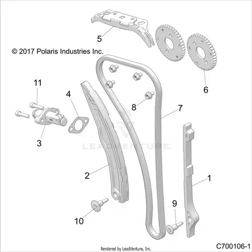 Engine: Cam Chain And Tensioner - 2022 Polaris Rzr Rs1 Eps 1