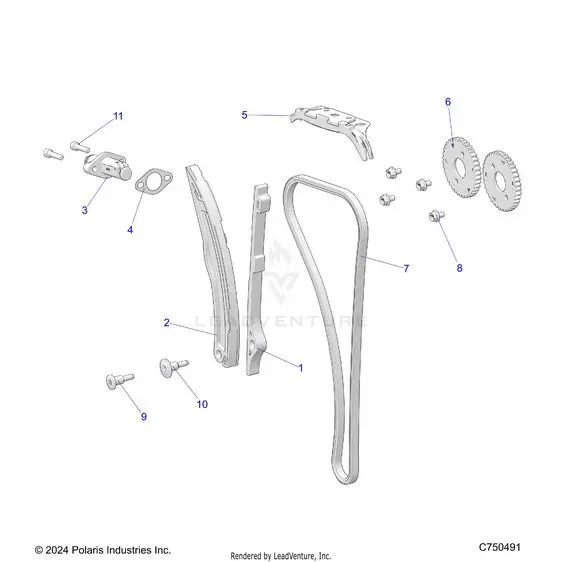 Engine: Cam Chain And Tensioner - 2025 Polaris Rzr Xp 1000 Premium 1