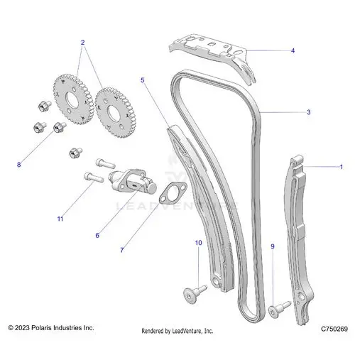 Engine: Cam Chain And Tensioner - 2026 Polaris Rzr Pro S Ultimate 1