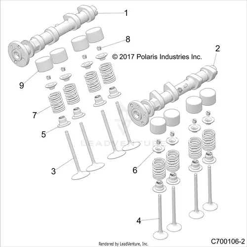 Engine: Cam Shafts And Valves - 2020 Polaris Rzr Rs1 1