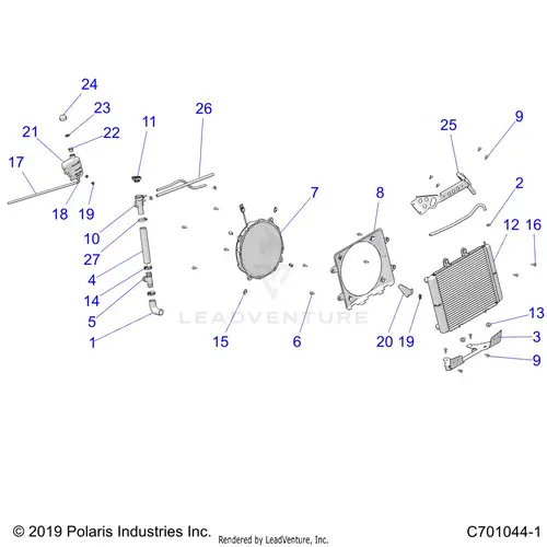 Engine: Cooling - 2021 Polaris Rzr Trail 1