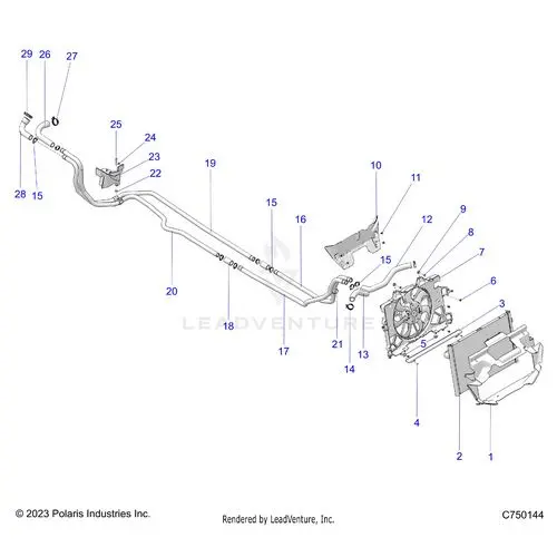 Engine: Cooling - 2025 Polaris Rzr Pro R 4 Sport 1