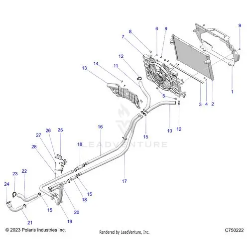 Engine: Cooling - 2025 Polaris Rzr Pro R Sport 1