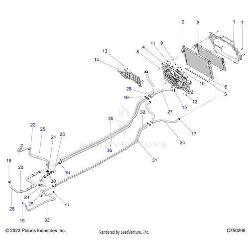 Engine: Cooling - 2025 Polaris Rzr Pro S 4 Premium 1