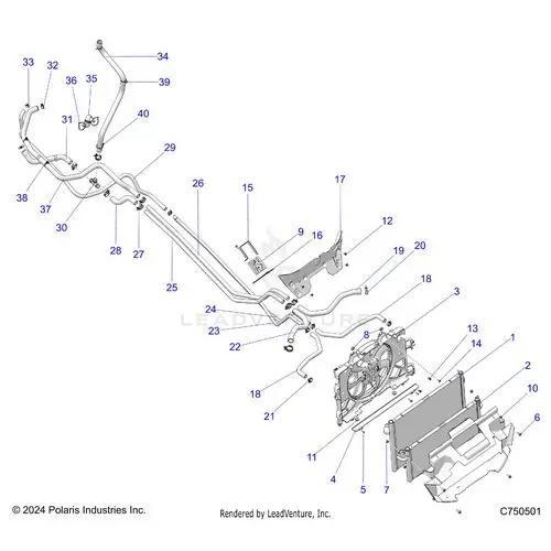 Engine: Cooling - 2025 Polaris Rzr Pro S Sport 1