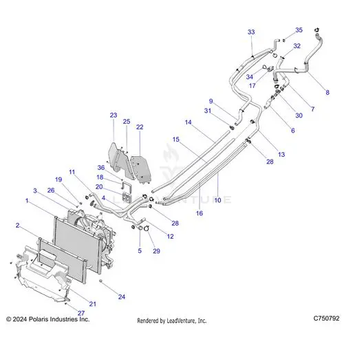 Engine: Cooling - 2025 Polaris Rzr Pro Xp Sport 1