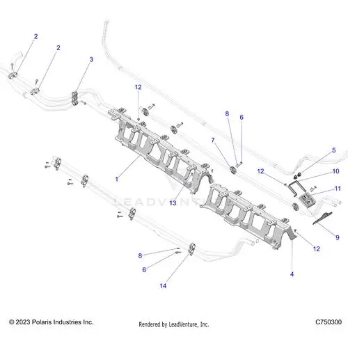 Engine: Cooling Mounting - 2025 Polaris Rzr Pro S 4 Ultimate 1