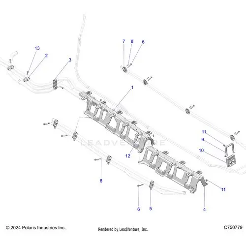 Engine: Cooling Mounting - 2025 Polaris Rzr Pro Xp 4 Premium 1