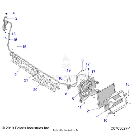 Engine: Cooling Radiator - 2023 Polaris Rzr Pro Xp 4 Premium 1