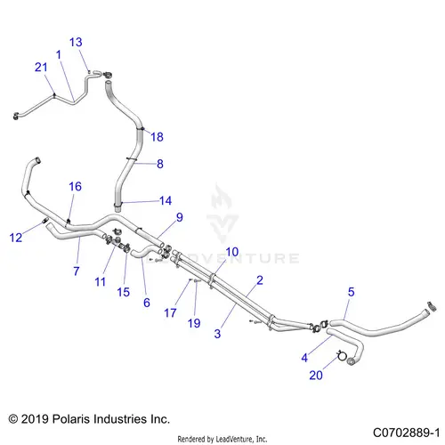 Engine: Cooling Routing - 2022 Polaris Rzr Pro Xp Ultimate 1
