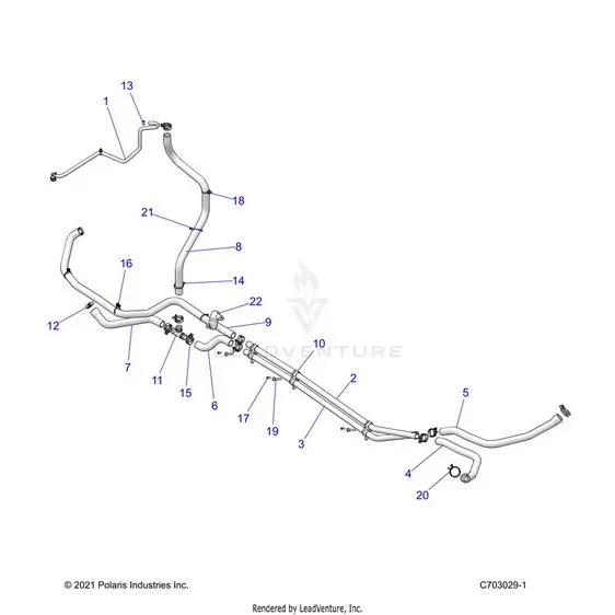 Engine: Cooling Routing - 2022 Polaris Rzr Pro Xp Ultimate Evap 1