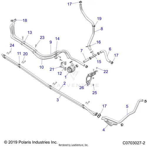 Engine: Cooling Routing Manifold - 2022 Polaris Rzr Pro Xp 4 Sport 1