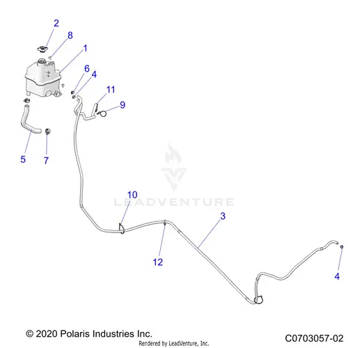 Engine: Cooling Surge Tank And Related - 2024 Polaris Rzr Pro R 4 Premium 1