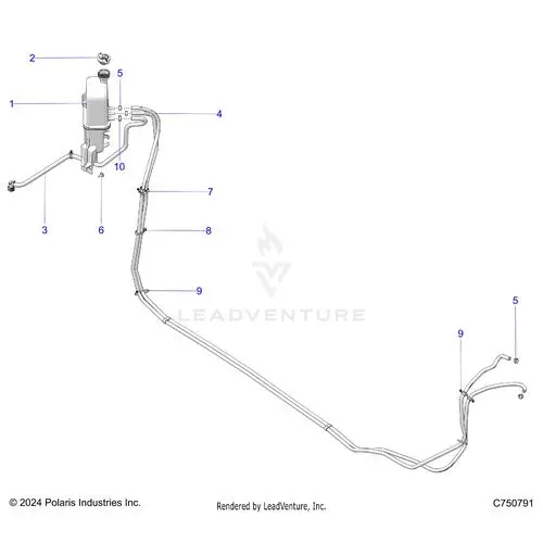 Engine: Cooling Surge Tank & Hoses - 2026 Polaris Rzr Pro Xp Ultimate 1