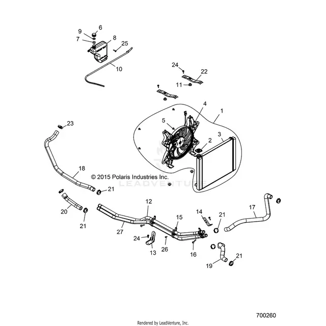 Engine: Cooling System - 2016 Polaris Rzr S 900 1