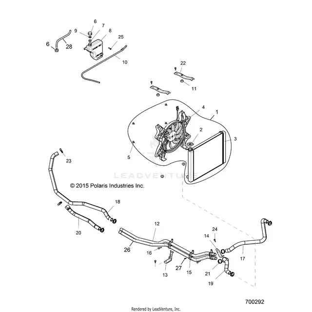Engine: Cooling System - 2016 Polaris Rzr Xp 1000 1