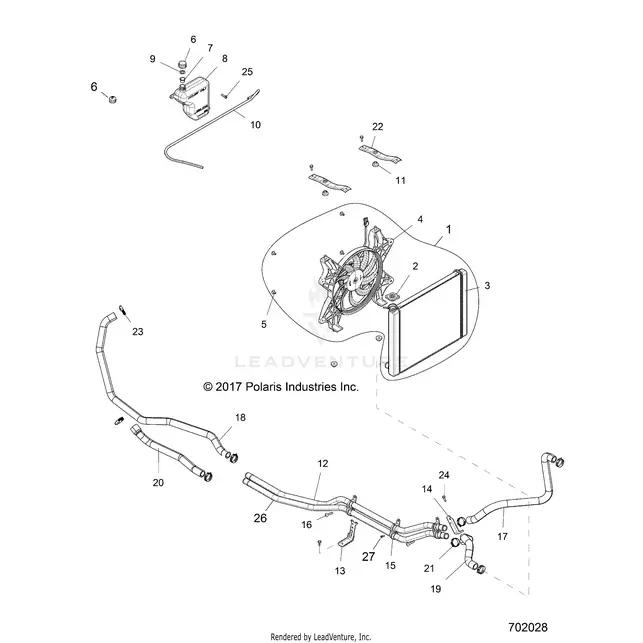 Engine: Cooling System - 2018 Polaris Rzr Xp 1000 1