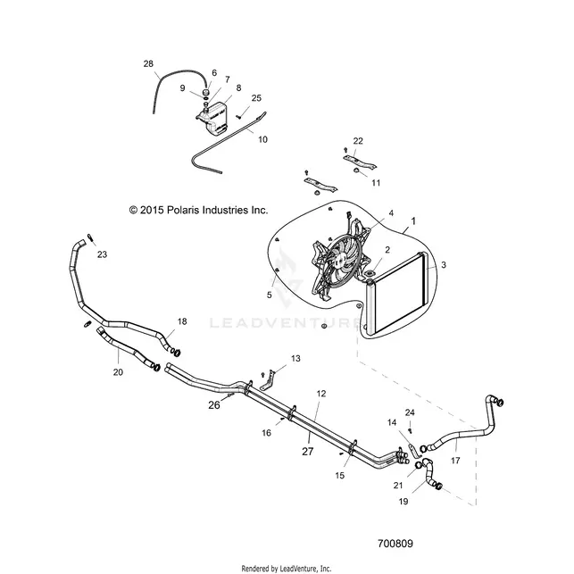 Engine: Cooling System - 2018 Polaris Rzr Xp 4 1000 1