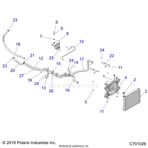 Engine: Cooling System - 2020 Polaris Rzr 900 Eps Ride Command 1