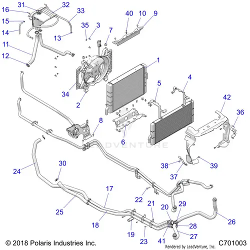 Engine: Cooling System - 2020 Polaris Rzr Xp Turbo 1